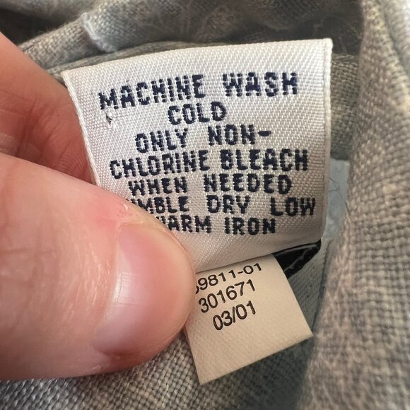 Vintage 100% Linen Gap Maxi Dress Floral Summer Sun Coastal Cowgirl Boho Beach - Picture 7 of 8